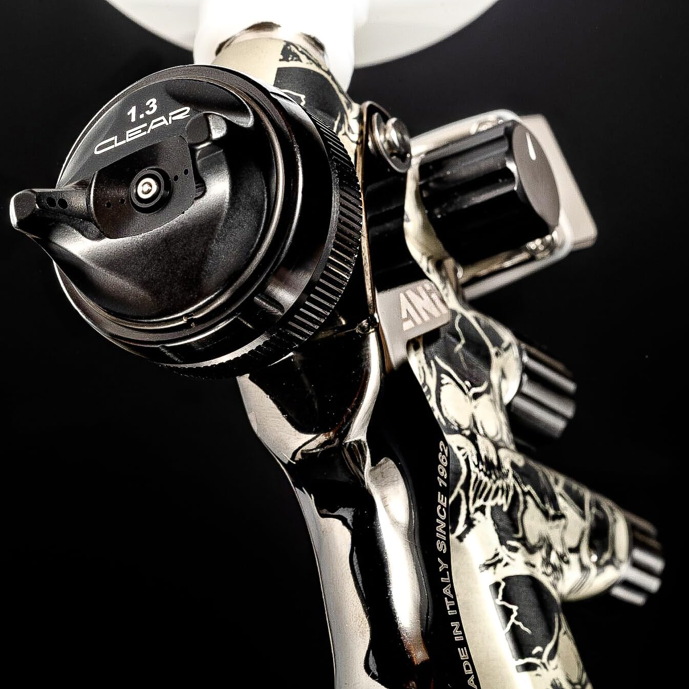 Air Pressure Spray Gun – Verfspuit – Spuitpistool – Lakspuit – HVLP Spuit – 1.3 mm Nozzle – Transparante Luchtkap – Verstelbare Spuitmodi