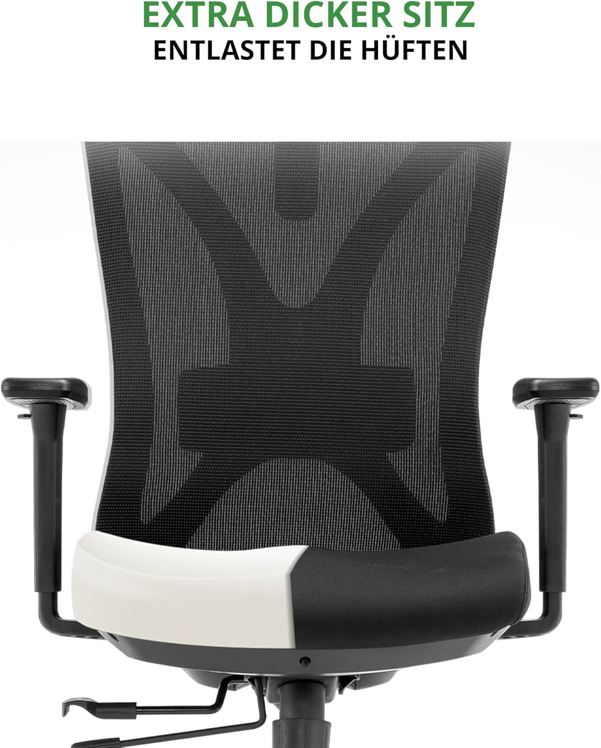 Ergonomische Bureaustoel Voor Volwassenen – Office Chair – Werkstoel – Bureaustoel Zwart – Bureaustoel Met Hoofdsteun – Volledig Verstelbaar – EN-1335 Gecertificeerd