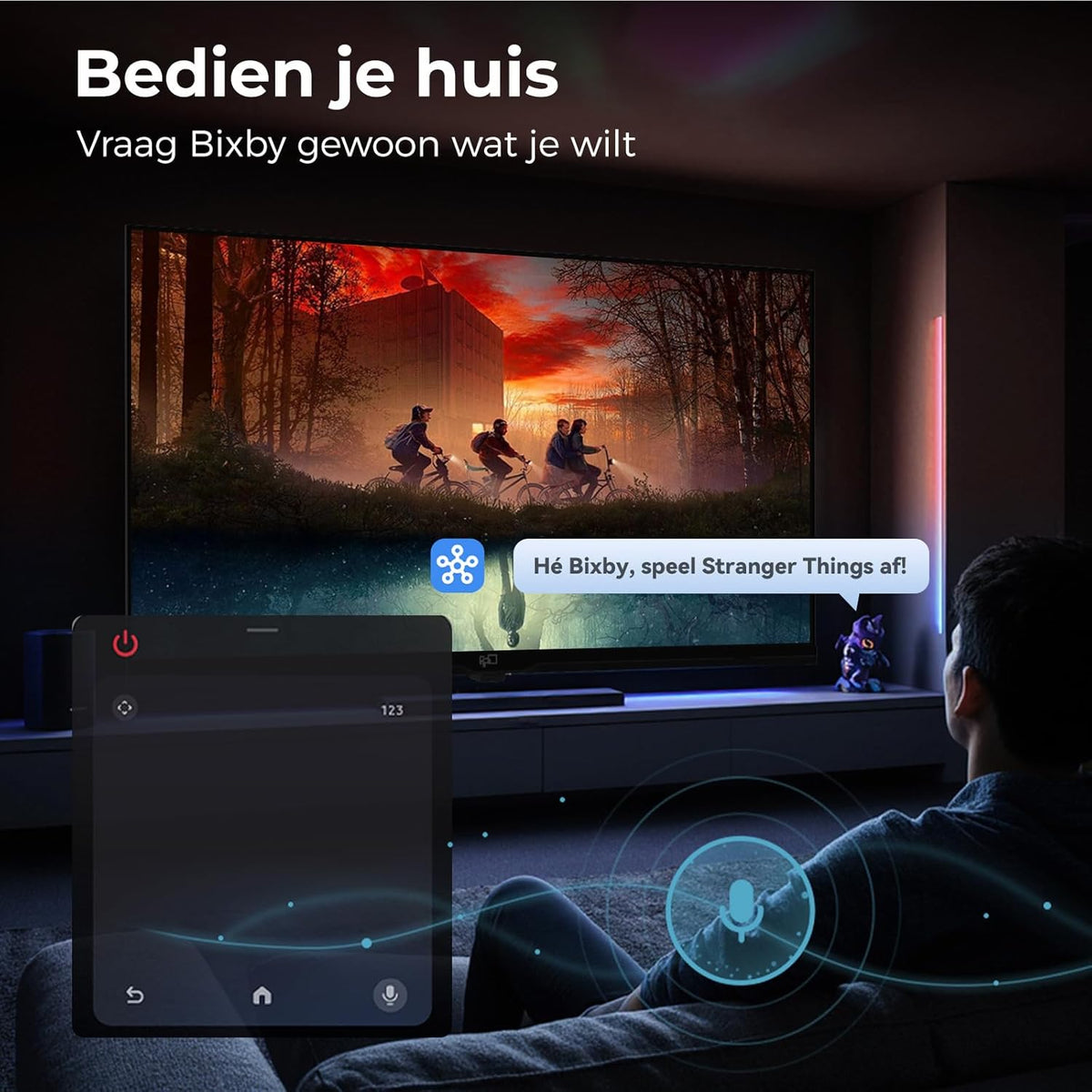FPD Smart TV 43 Inch, Full HD 1080p televisie met Tizen OS, compatibel met Samsung TV Plus, Dolby Audio, HDR 10, SmartThings, Miracast, Gaming Hub, Voice Control, flatscreen-tv (ET43-P1, 2026)