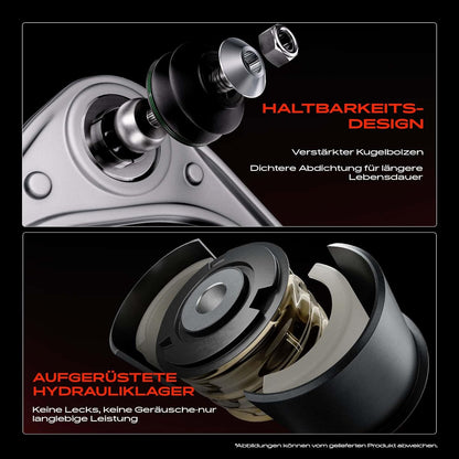 Frankberg 8x Wishbone set vooras Compatibel met A3 8L1 1.6L-1.9L 1997-2003 Leon 1.4L-1.9L 1999-2006 Oc.ta.v.ia 1.4L-2.0L 1996-2010 Golf IV 1J1 1.4L-2.3L 1998-192005 Vervanging # 1J0411315