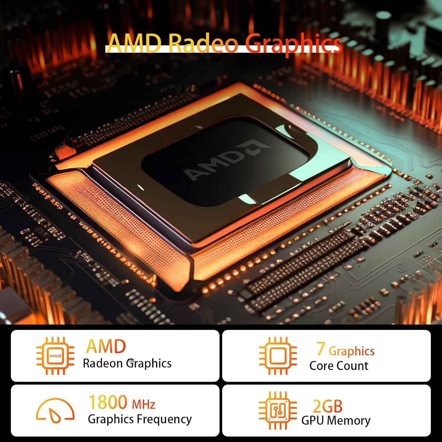 AWOW Mini PC: AMD Ryzen 5 7430U (6C/12T, up to 4.3GHz), 32GB DDR4, 512GB PCIe SD, Radeon graphics, 4K, 2X GbE, WiFi 6, BT 5.2 - QUORE