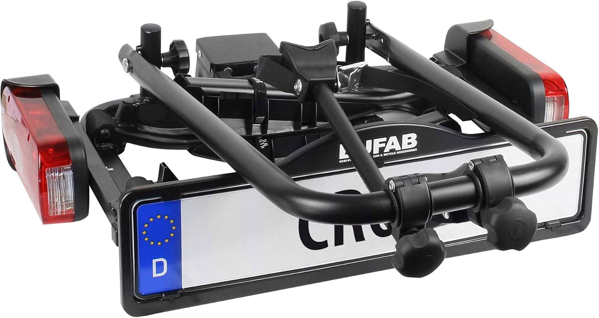 Fietsendrager – Fietsdrager – Trekhaakdrager – Fietsrek – Draagrek – Geschikt voor 2 Fietsen – Diefstalbeveiliging – Geschikt voor E-bikes