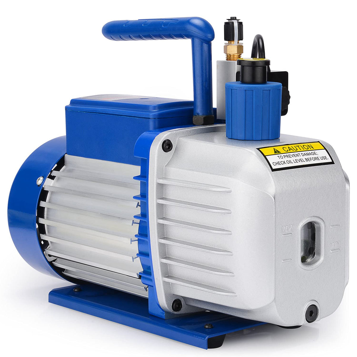 Vacuümpomp – Rotary Pomp – Olievacuum – 2-Traps Pomp – HVAC Pomp – Compact Ontgassen – 4,5 CFM Luchtsnelheid – 10-15 Pa Ultiem Vacuüm