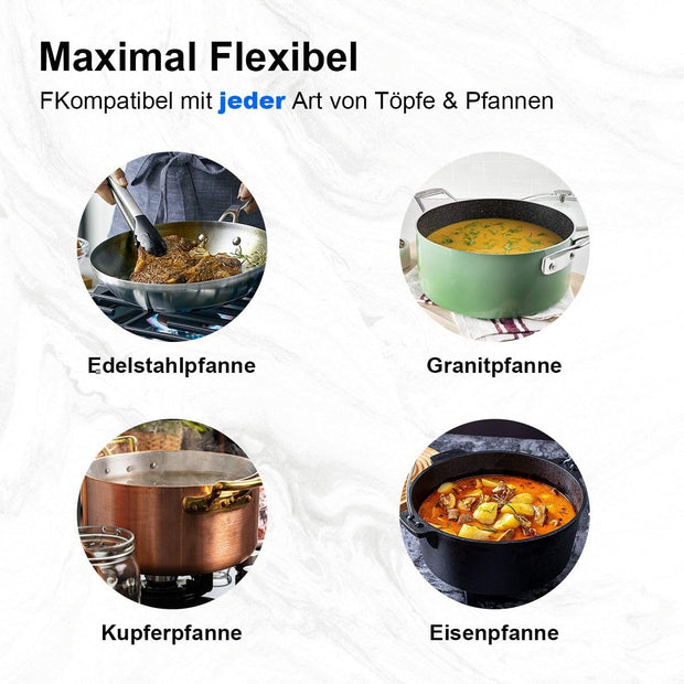 Inbouw Gaskookplaat - gaskookplaat - Gasfornuis - met  4 Kookzones - Ontstekings - Zekering - Geschikt voor Aardgas - Opropaangas - 58.4 cm - 8060W - 220-240V - Zwart