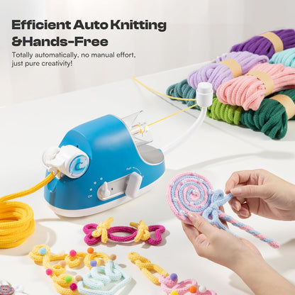 Automatische I-Cord Breimachine – Breimolen – Koordmaker – I-Cord Maker – Decoratieve Breimachine – 3 Snelheden – Gelijkmatige Draadspanning