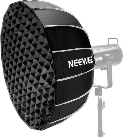 Softbox – Parabolische Softbox – Lichtvormer – Beautyschaal – Opvouwbare Softbox – 65 X 34 Cm – Bowens Bevestiging