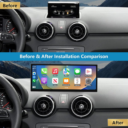 Autoradio – Touchscreen – Autoradioscherm – Multimediascherm – Navigatiescherm – Voor 2012-2018 Met 3G MMI/RMC Systeem – 12,3 Inch 1920 x 720 – Draadloze En Bekabelde CarPlay & Android Auto