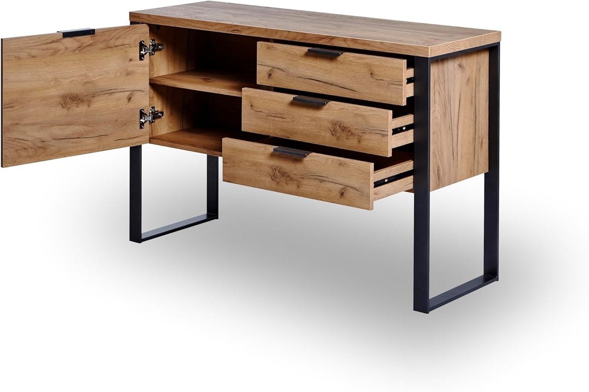 Jahnke Sideboard, Engineered Wood, Kerneiken, One Size