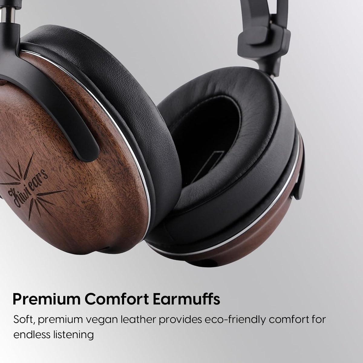 Bedrade Hoofdtelefoon – Koptelefoon – Stereo Hoofdtelefoon – Headset – Monitor Hoofdtelefoon – Gesloten Rug – Dubbele Driverconfiguratie – Walnoothouten Oorschelpen