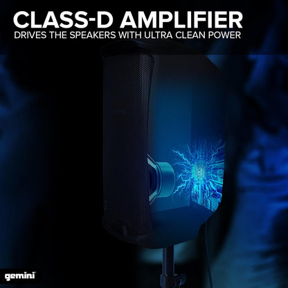 Actieve Bluetooth PA-Luidspreker – PA-Speaker – Geluidsbox – Partyspeaker – DJ-Speaker – 500 W Klasse D-Versterker – 8-Inch Woofer