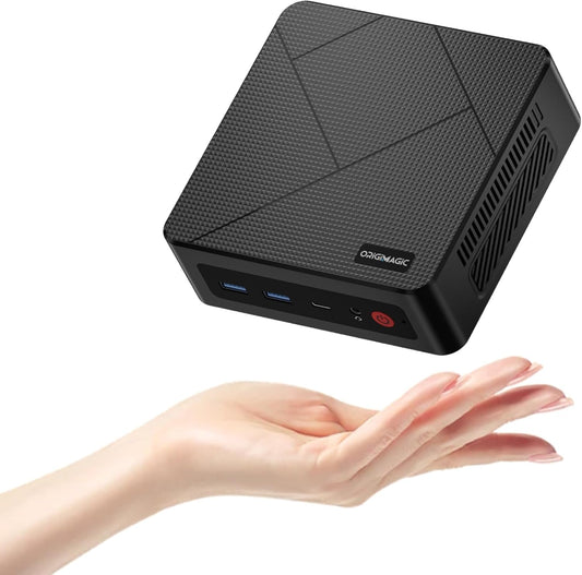 C4 Neo Mini pc, Ryzen 5 3500U(tot 3,7 GHz) minicomputer, 16 GB DDR4, 512 GB SSD, ondersteuning voor drie 4K schermen, WiFi 5/BT5.0/Dual Ethernet, mini desktop voor thuiskantoor