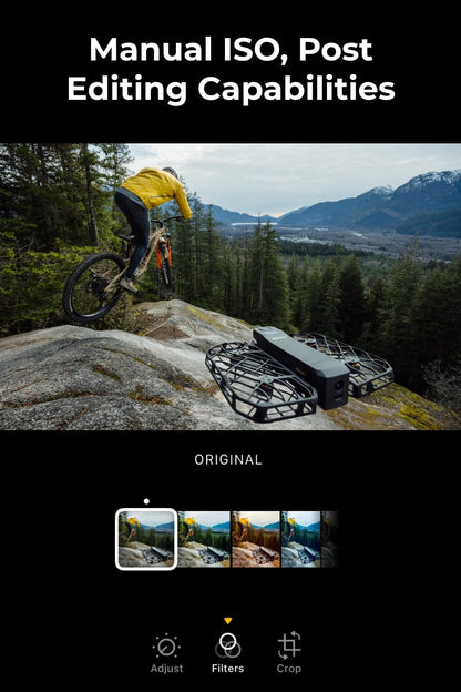 HOVERAir X1 PRO 4K Action Flying Camera, Vouwenbare drone met camera met 42 km/u volgssnelheid, 10+ volledige automatische vluchtmodi, Vlieg overal met OmniTerrain, SmoothCapture 2.0 (Standaard)
