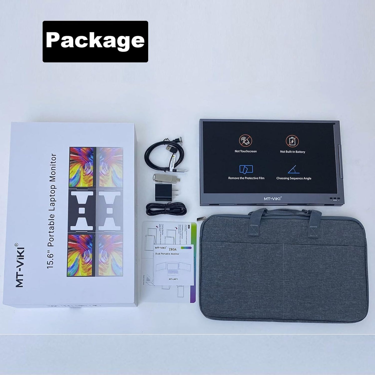 15,6 inch Laptop Schermverlenger – Draagbaar Extern Scherm – Monitor Extender – Portable Display – Tweede Scherm – FHD 1080P IPS Scherm – 360° Rotatie & Ultradun Aluminium Design