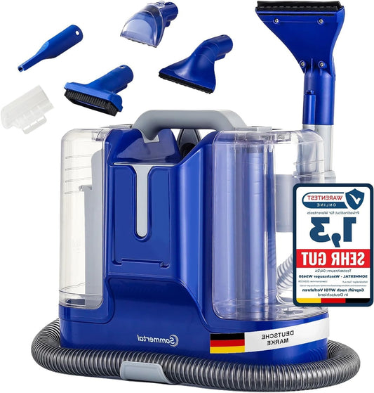 MultiCleaner 5-in-1 Reinigingsapparaat – Stofzuiger – Tapijtreiniger – Dierenhaar Verwijderaar – Auto Interieur Zuiger – 450W Krachtige Eco Motor – Zelfreinigend Opzetstuk