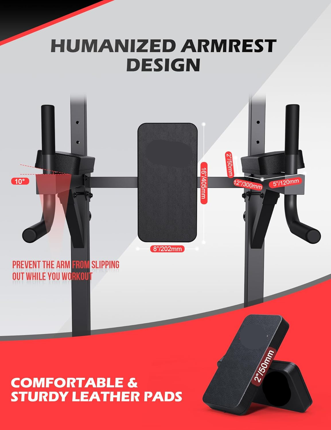 Pull Up Station - Dip Station - Dip Bars - Multifunctioneel - Instelbaar - Power Tower Fitness Station - Pull Up Bars - voor Huis - Gym -Krachttraining Apparatuur - 68.4 x 100 x  218 cm - Zwart