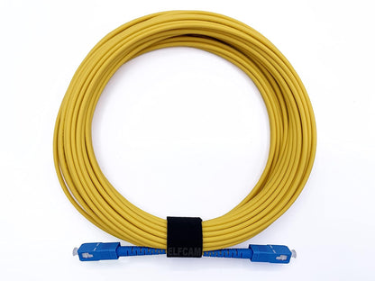 Elfcam® - Glasvezelkabel SC/UPC naar SC/UPC Monomode Simplex OS2 9/125µm, geel (200M)