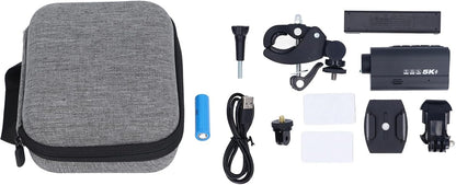 5K-actiecamera, Motorhelmcamera met EIS Anti Shake, 2.4G Wifi-sportcamera, Ultra HD-video, 50 MP Foto, Nachtzicht, LED-licht, 170 ° Groothoeklens