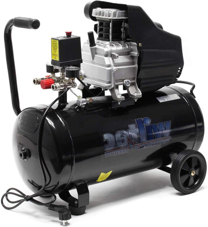 Luchtcompressor – Luchtdrukcompressor – Werkplaatscompressor – Persluchtcompressor – Mobiele Compressor – 50 Liter Tank – 1500 W 2 pk Motor