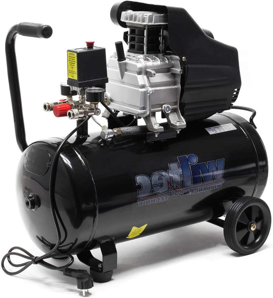 Luchtcompressor – Luchtdrukcompressor – Werkplaatscompressor – Persluchtcompressor – Mobiele Compressor – 50 Liter Tank – 1500 W 2 pk Motor