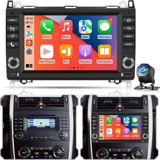 Android Autoradio – Multimedia Systeem – Navigatie Systeem – Touchscreen Radio – Aftermarket Head Unit – 8 Inch Full HD IPS – Draadloze CarPlay & Android Auto - QUORE