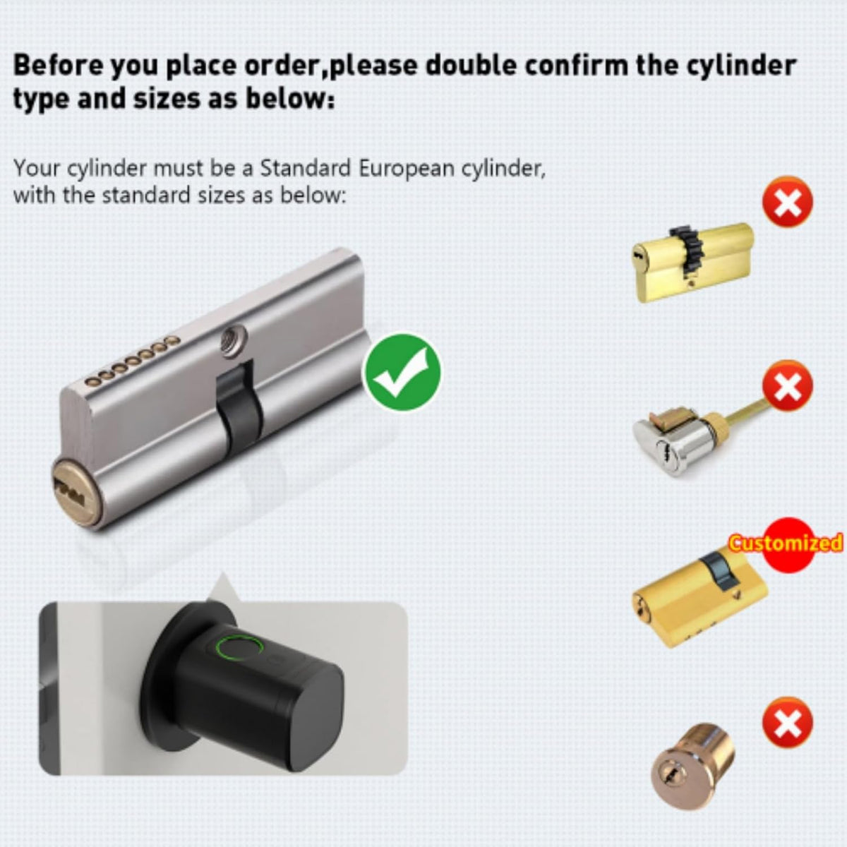 Deurslot, vingerafdruk, 5 en 1 slim deurslot met cijfercode, RFID-sleutel, app, elektronische deuropener, huisdeurslot, verstelbare sluitcilinder 60-90 mm, Sloten