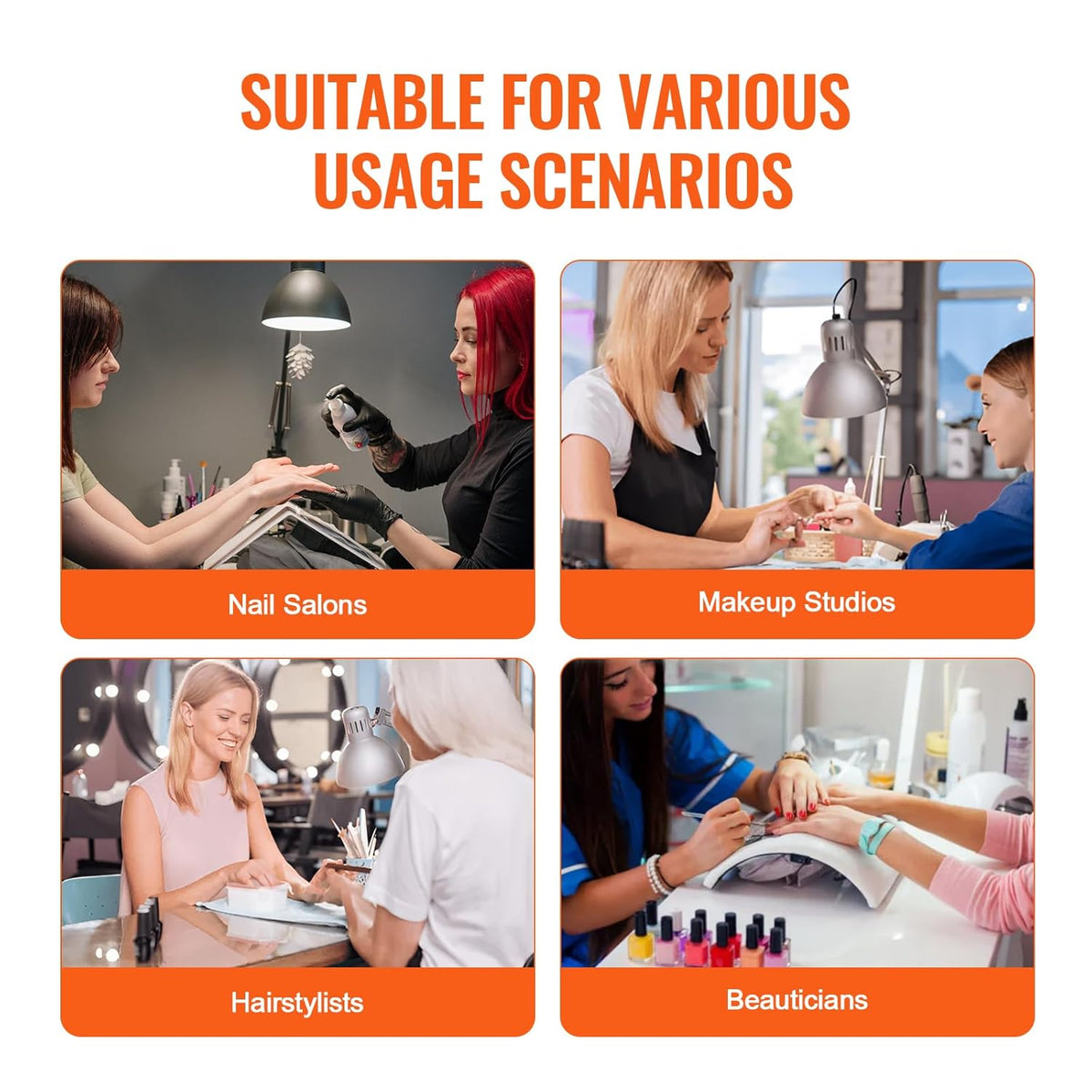 VEVOR Professionele make-uptas van aluminium, werkbank met steunpoten, make-uptas met wielen, grote reisorganizer, met 360° draaibare wielen, zwart, Zwart, cosmeticatas met wieltjes