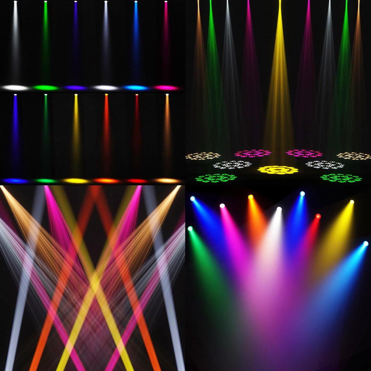 SHEHDS 120mm Diameter Lens, DJ Podium voor Bruiloft Party Dance Podium Lichten 180W, Bewegende Hoofd Lichten, 14 Gobos 11 Kleuren Spotlights, Beam/Frost/Prism/Zoom Effect, 18 Facet Prism DMX512,