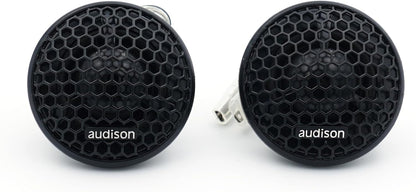 Audison APK 130 2-weg autoluidsprekersysteem, 225W piekvermogen, 5,25 inch componenten met crossover, 4 Ohm impedantie, frequentiebereik van 50 Hz tot 20 kHz, zwart