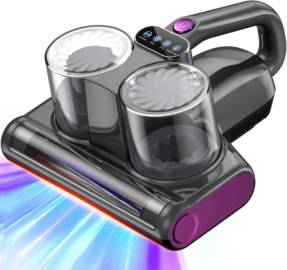 Mijtstofzuiger voor matrassen, mijtstofzuiger met UV-C-licht, 16 kpa afzuiging, matrasreiniger, HEPA-filter, ultrasone warmteborstelrol, technologieën, stoffering, handstofzuiger, 500 W kabel