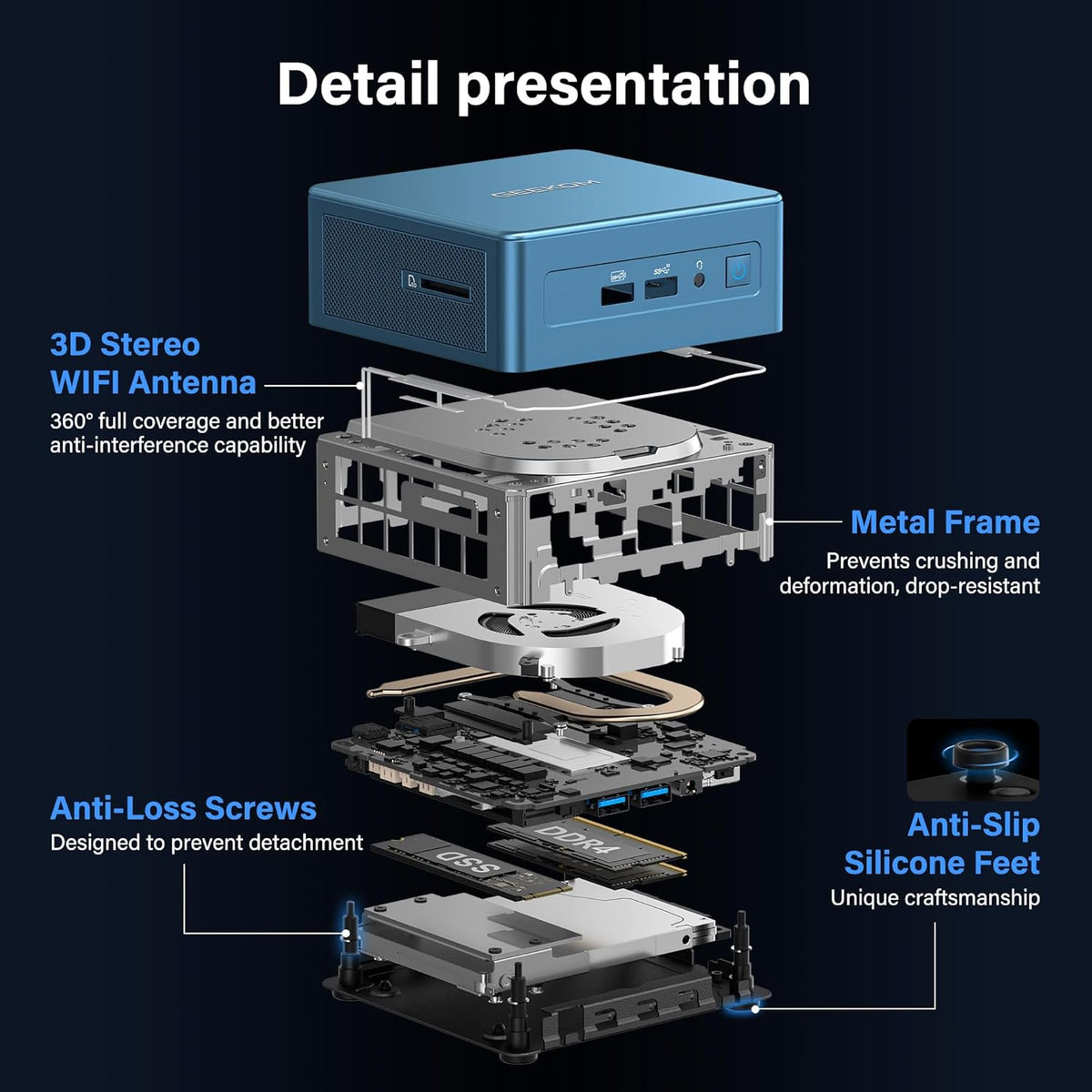 GEEKOM IT12 2026 Edition Mini PC, met Intel Core i7-1280P, 16GB RAM, 1TB SSD, Windows 11 Pro, 3 Jaar Ondersteuning, Iris Xe GPU, Compact Desktop PC met 2x USB4, 4K Quad Display, SD-Kaartlezer