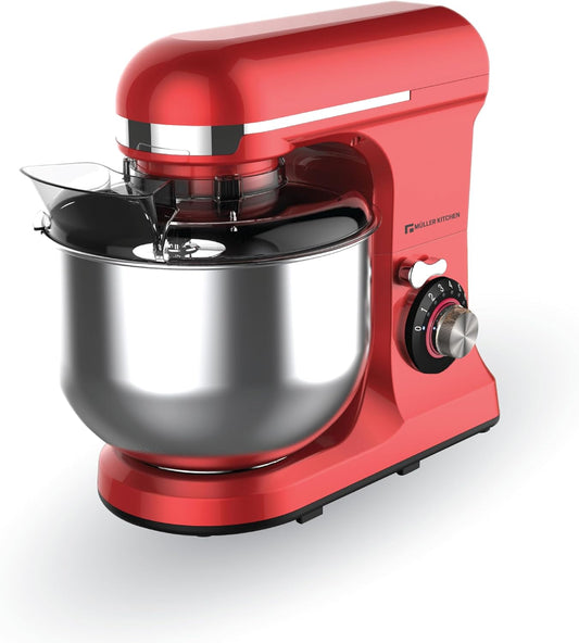 Müller Kitchen MK-6039 keukenmachine 7L incl. garde, kneedhaak en schudhaak, stofafdekking