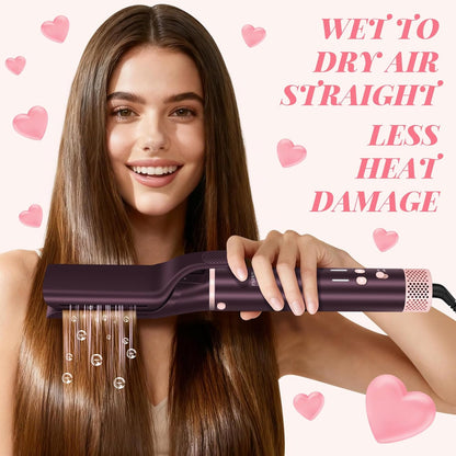 Haardroger, borstelset, 7-in-1, föhnborstel, 110.000 omw/min, hoge snelheid, haardroger, ionische haardroger, krultang, hete borstel voor styling, föhnen, föhnborstel