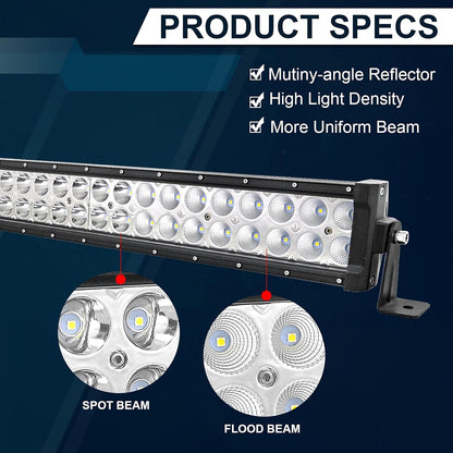 LED lichtbalk – Rijlicht – Verstraler – Werkverlichting – Offroad verlichting – 132 Cm / 52 Inch – 300W 16.800 Lumen – IP67 Waterdicht
