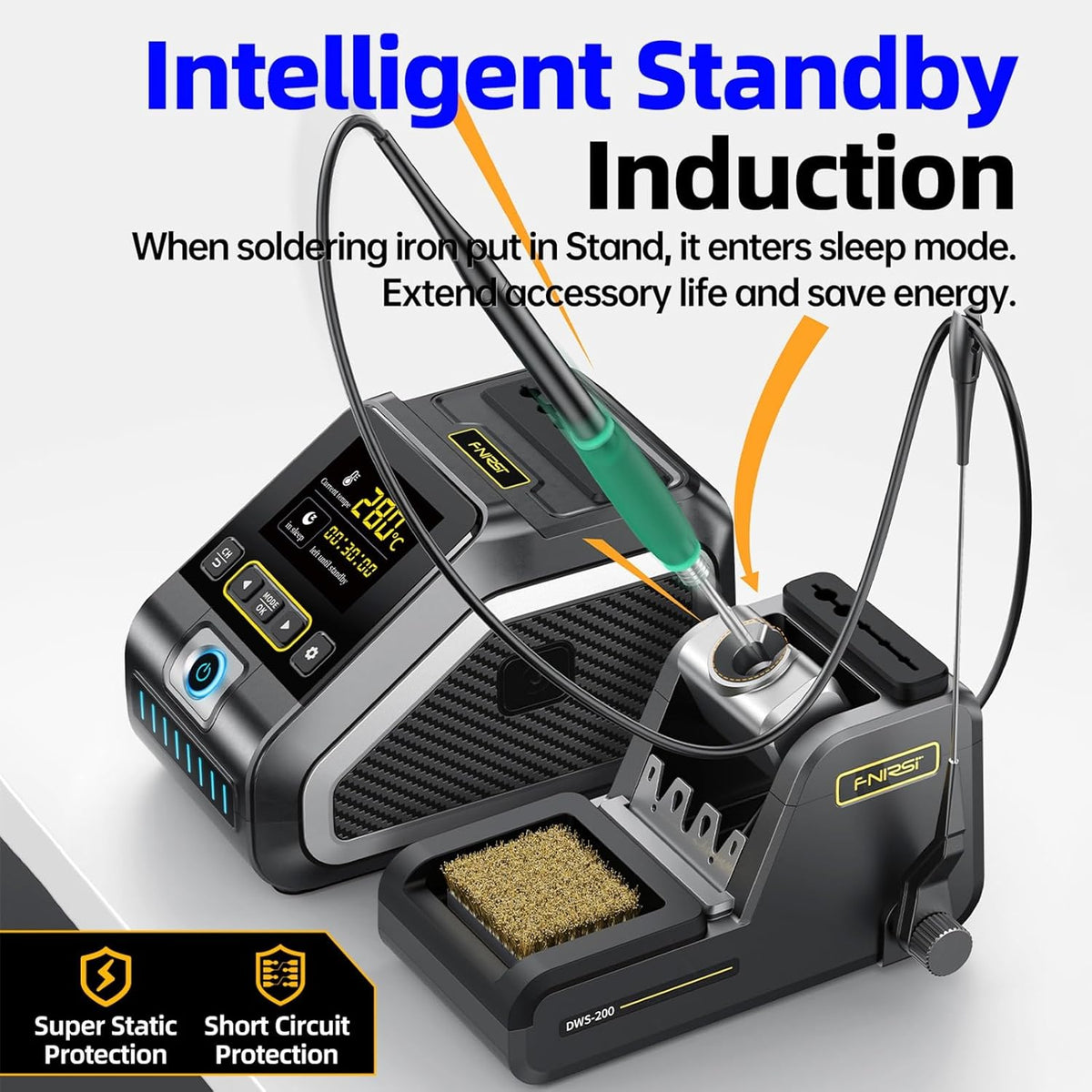 DEWIN Soldeerboutstation 100-450℃ Digitaal display Automatische slaap- en kalibratiesoldeerbout