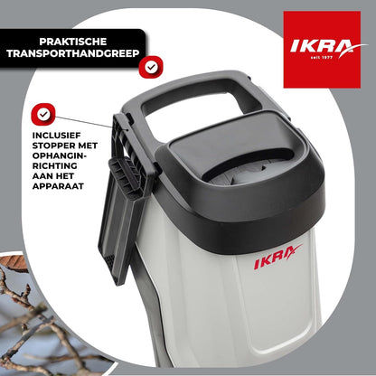 IKRA Elektrische Hakselaar IMH 2800, incl. opvangzak 45l, 2800W, incl. 2x extra omkeermessen