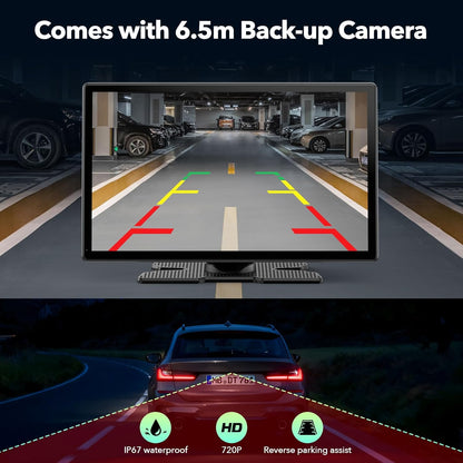 9 Inch Carplay Scherm – Android Auto Scherm – Auto Multimedia Speler – Touchscreen Navigatie – Backup Camera – Draadloos Wifi – Spraakbesturing Siri & Google Assistant