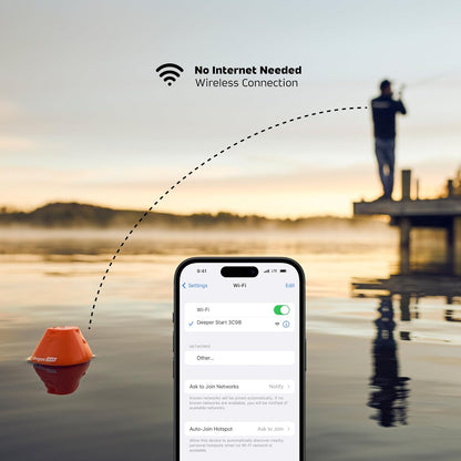 Deeper START Smart Fisvinder - lichte draadloze W-LAN-viszoeker voor oevers vissers