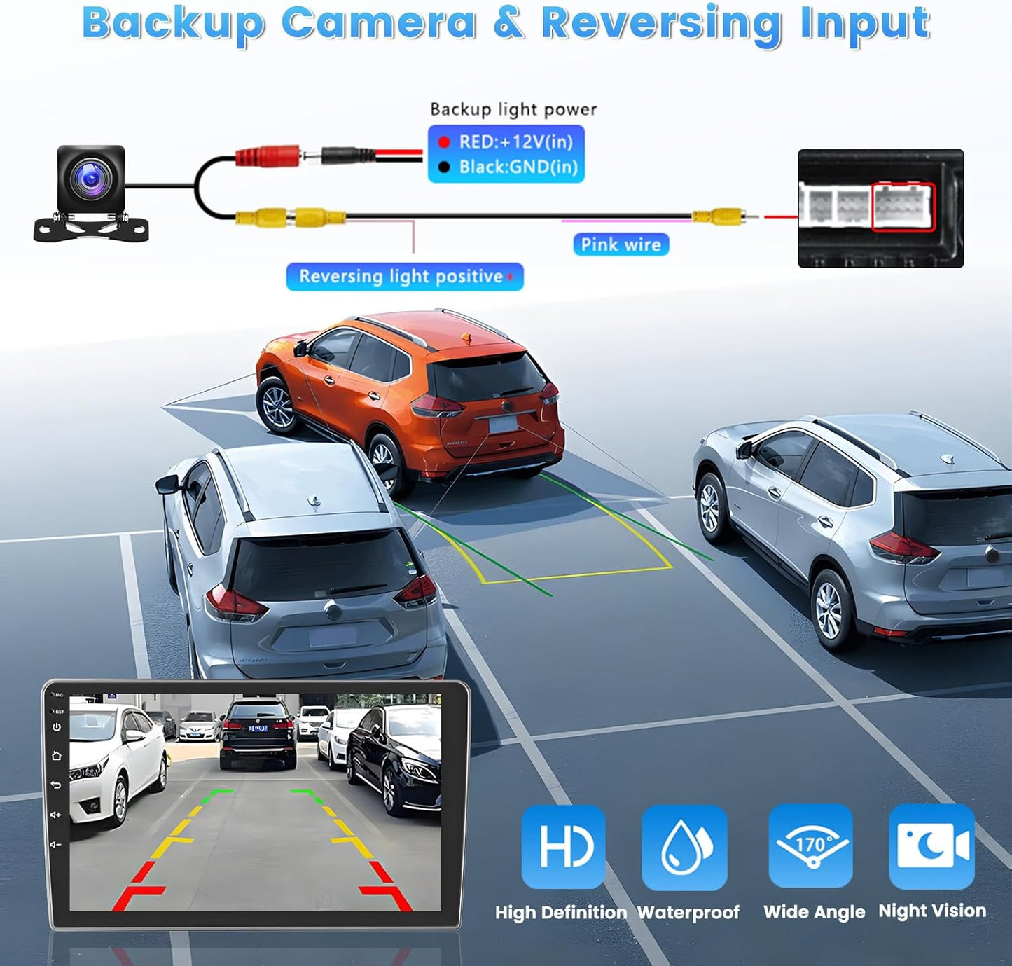Hikity [2G+64G] Carplay Draadloos voor Ford Focus Exi MT 2 3 Mk2/Mk3 2004-2011 9 Inch Android 13 Radio met GPS Bluetooth Android Auto WiFi RDS Hi-FI FM SWC Achteruitkijkcamera