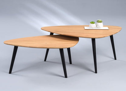 M2 Kollektion Salontafel, eiken, bruin, zwart, Elanda 2