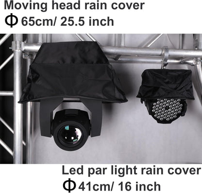 Moving Head regenhoes, waterdichte hoes voor bewegende kop weerhoes, Beam 7R Cover voor waterdichte bewegende lichten (Pack van 4 Balck)