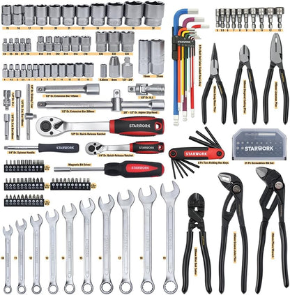 STARWORK TRUE MECHANIC 169-delige mechanische gereedschapsset, professioneel, metrisch