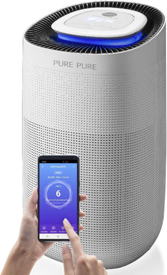 Luchtreiniger – Luchtzuiveraar – Luchtfilter – HEPA Filter – PM2.5 Sensor – Geschikt Voor Ruimtes Tot 104 m² – CADR 400 m³/h