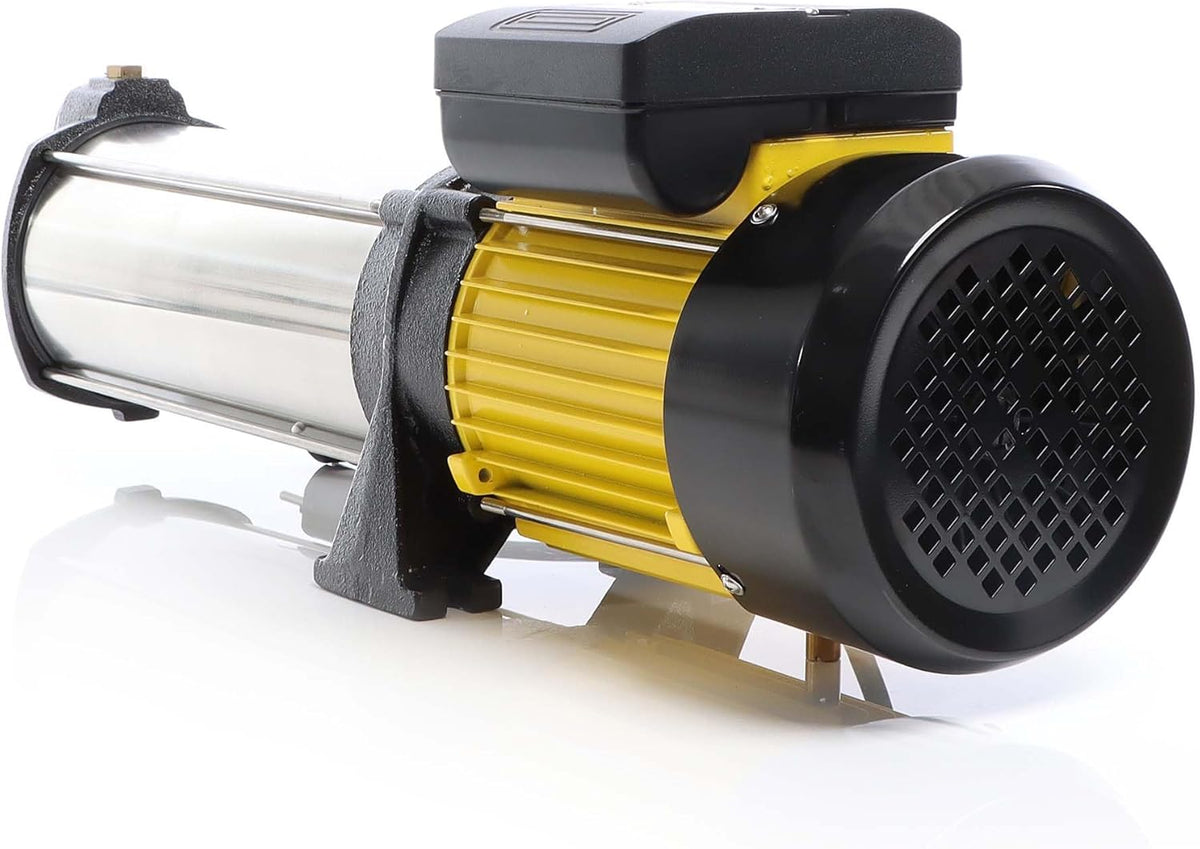 Wiltec centrifugaalpomp meertraps 9000 l/h 2200 W opvoerhoogte 55 m waterpomp voor huishoudelijke watersystemen, ideale stromingspomp voor huis en tuin