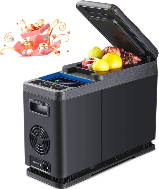 AAOBOSI Mini Compressor Koelbox 8L - Elektrische -15℃ Met APP-Bediening, 12/24V Voor Auto, Vrachtwagen en Caravan