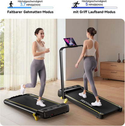 Loopband – Walking Pad – Treadmill – Fitnessband – Inklapbare Loopband – 3-in-1 Helling Tot 8% – Max Belastbaar 140 kg