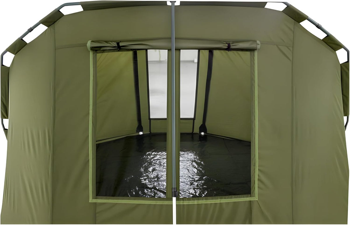 Lucx® Caracal Bivvy Vistent voor 1 tot 2 personen, karpertent, 295 x 290 x 165 cm, 10.000 mm waterkolom, campingtent