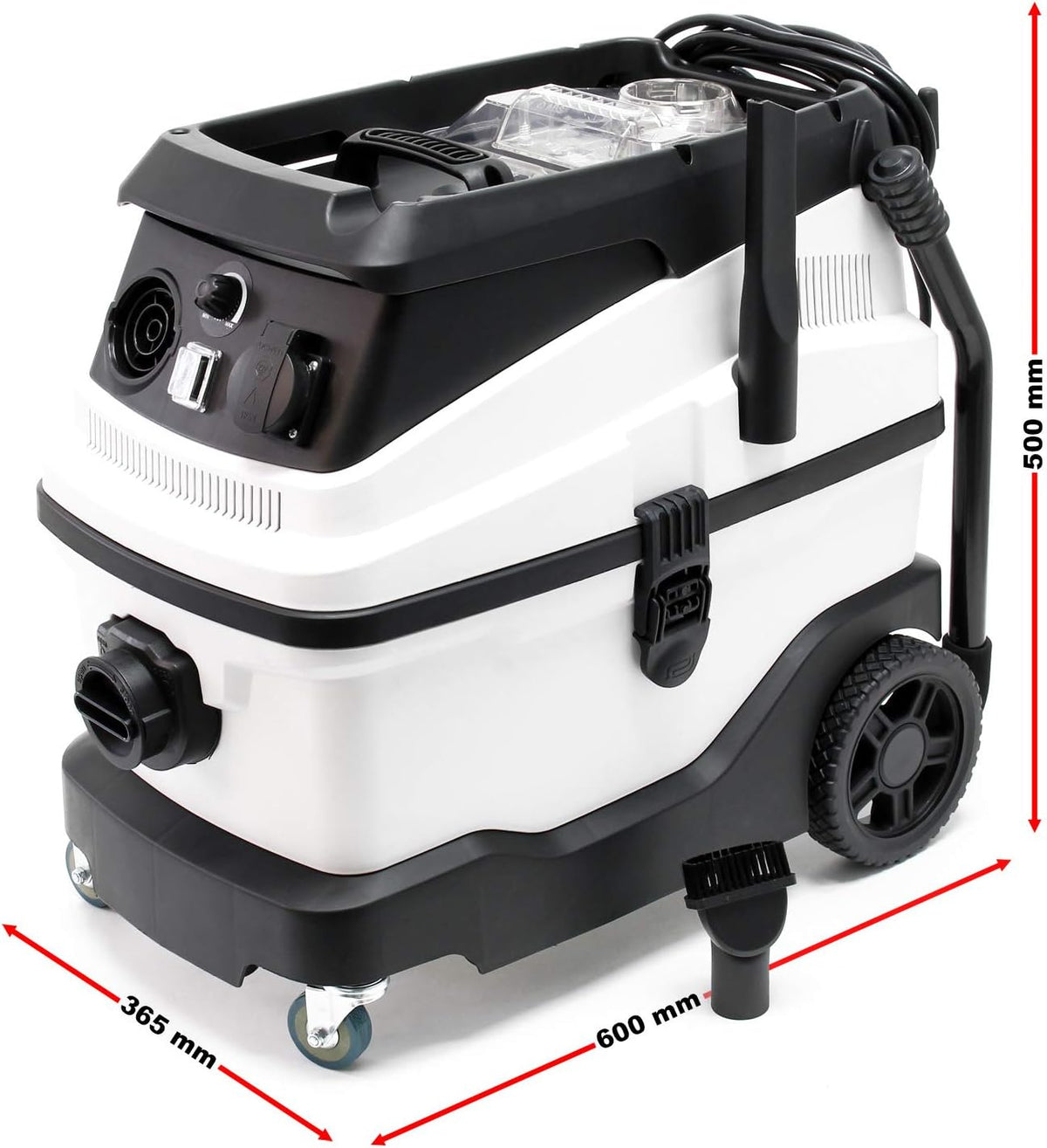 Nat- en droogzuiger 1600W met 3-voudig filter en blaasfunctie - incl. toebehoren