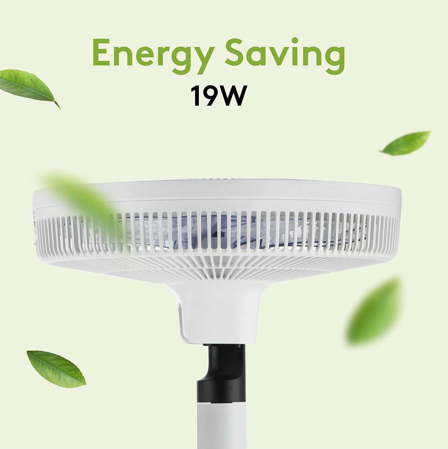 Stille Staande Ventilator – Ventilator Met Afstandsbediening – Vloerventilator – Slaapkamer Ventilator – Woonkamer Ventilator – 9 Snelheden – 19 W Laag Stroomverbruik