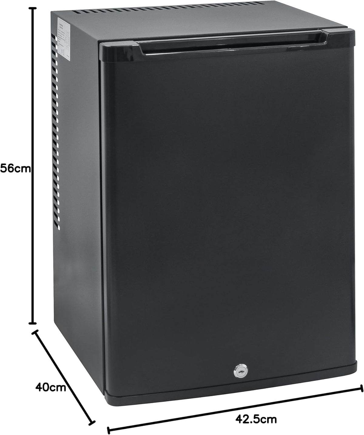 Corby Eton 40L afsluitbare minibar in zwart – EU-stekker