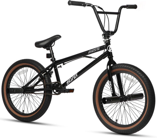 AVASTA Hesper 20 inch kinderfiets, Freestyle BMX, met 4 pegs, fietsen voor 6-14 jaar oude jongens en beginners, verschillende kleuren